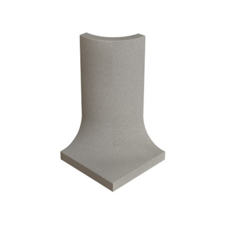 Colț exterior plintă scafă din gresie antiacidă și antibacteriană Indu Grey