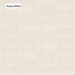 Sophy white gresie portelanata panel
