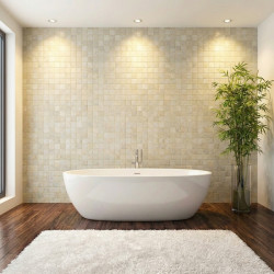 Mistery White ref. 310 BH -  mozaic din gresie, neted