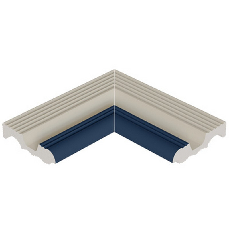 Colț interior margine piscină Indubeige, bicolor, sistem Finlandez
