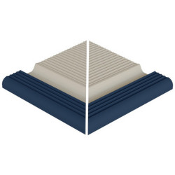 Colț exterior margine piscină Indubeige, bicolor, sistem Ergo