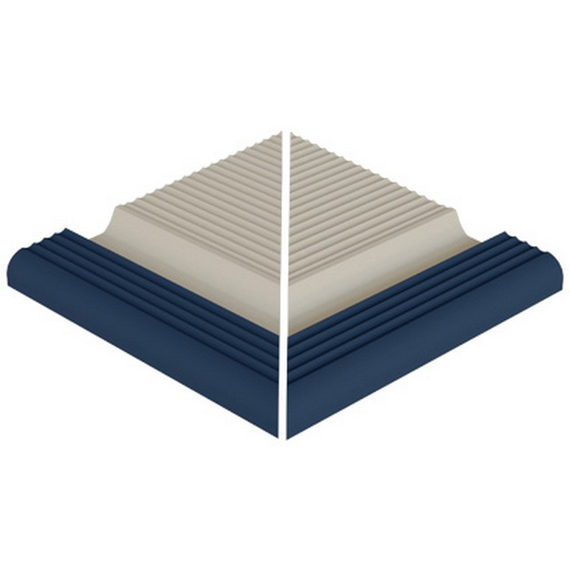 Colț exterior margine piscină Indubeige, bicolor, sistem Ergo