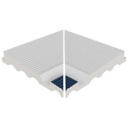 Colț interior margine piscină Blanco, bicolor, sistem Ergo