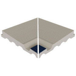 Colț interior margine piscină Indubeige, bicolor, sistem Ergo