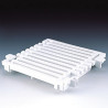 Grătar longitudinal din plastic pentru piscină - Blanco